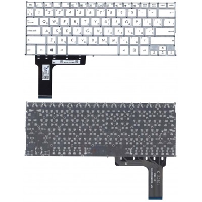 Клавиатура для Asus E202, TP201SA Белая