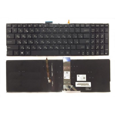Клавиатура для Asus K501L, K501LB, A501 черная с подсветкой