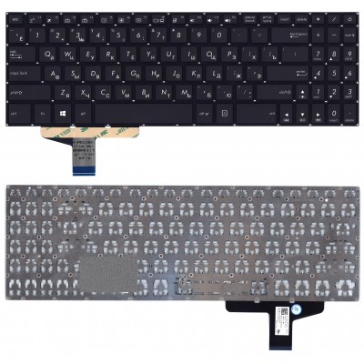 Клавиатура для Asus Vivobook Pro M580 черная с подсветкой