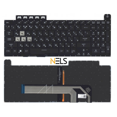 Клавиатура для Asus FX506 FX506U черная с подсветкой
