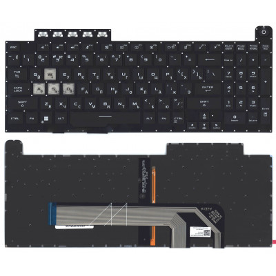 Клавиатура для Asus TUF Gaming F17 FX706HCB с RGB подсветкой