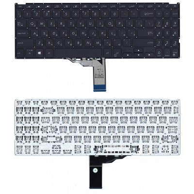 Клавиатура для Asus Vivobook F509U черная с подсветкой