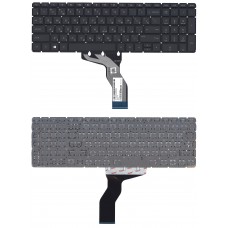 Клавиатура для HP Pavilion 15-ab, 15-ab000 черная с белой подсветкой