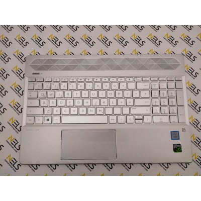 Клавиатура для HP Pavilion 15-cs с подсветкой + топкейс