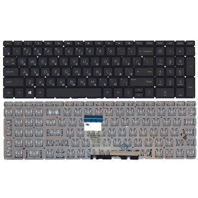 Клавиатура для HP 15-dw черная с подсветкой