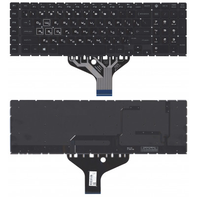 Клавиатура для HP Omen 17-CB черная с подсветкой