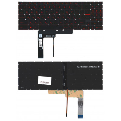 Клавиатура для MSI Katana GF66 GF76 MS-17L1 черная с подсветкой Клавиатура для MSI Katana GF66 GF76 MS-17L1 черная с подсветкой