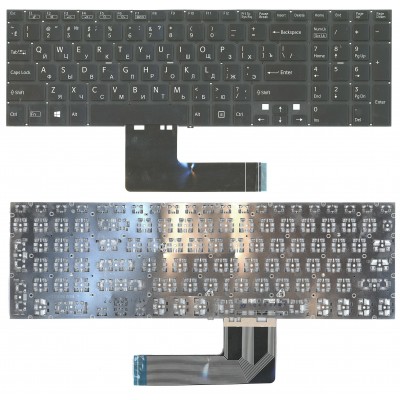 Клавиатура для Sony FIT 15 SVF15 чёрная с подсветкой