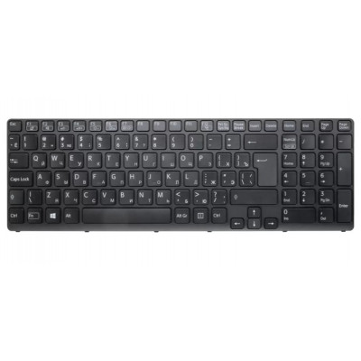 Клавиатура для Sony Vaio SVE17 черная с подсветкой