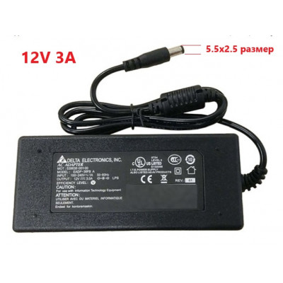 Блок питания 12V 3A 5.5 x 2.5