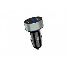 Автомобильная зарядка HOCO Z26, два порта USB, LED экран, 5V, 2.1A черная