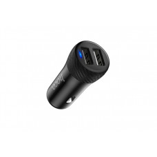 Автомобильная зарядка HOCO Z21, два порта USB, 5V, 2.4A, черная