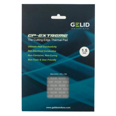 Термопрокладка 120x120x1.5mm 12wmk Gelid GP-Extreme
