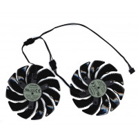 Кулер для видеокарты Gigabyte RX 570 580, GTX 1060 88мм 4-pin двойной