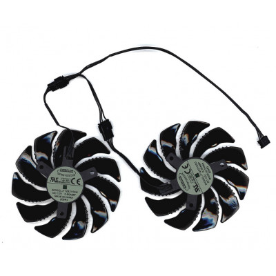 Кулер для видеокарты Gigabyte RX 570 580, GTX 1060 88мм 4-pin двойной