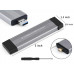 Внешний корпус для SSD диска M.2 (NVME M-key) - Type-C / USB 3.1 Внешний корпус для SSD диска M.2 (NVME M-key) - Type-C / USB 3.1