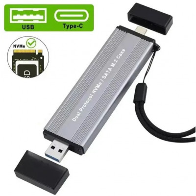 Внешний корпус для SSD диска M.2 (NVME M-key) - Type-C / USB 3.1 Внешний корпус для SSD диска M.2 (NVME M-key) - Type-C / USB 3.1