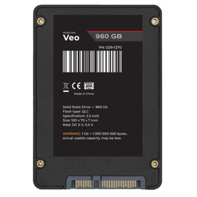 2.5'' SSD SATA  960 Gb HongLong Veo