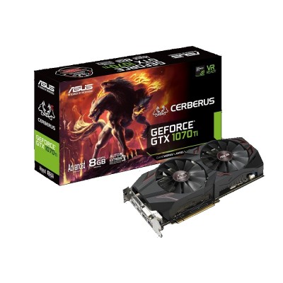 Видеокарта Asus GeForce GTX1070Ti CERBERUS (CERBERUS-GTX1070TI-A8G) 8Gb GDDR5