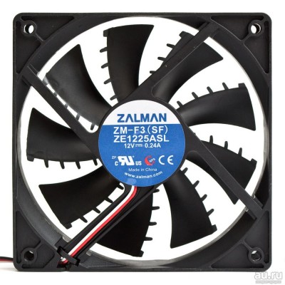 Кулер для корпуса Zalman PC case Fan ZM-F3 (SHARK FIN) 120x120x25