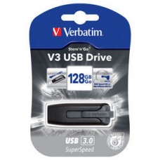 USB Flash Drive128GB Verbatim (V3 GREY) (49189)