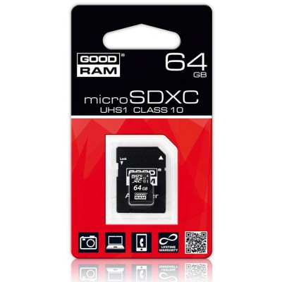 SDMicro  64Gb Goodram  MicroSDXC UHS-I (1) Class 10
