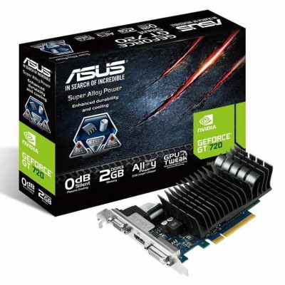 Видеокарта Asus GeForce GT720 (GT720-SL-2GD3-BRK) 2Gb GDDR3