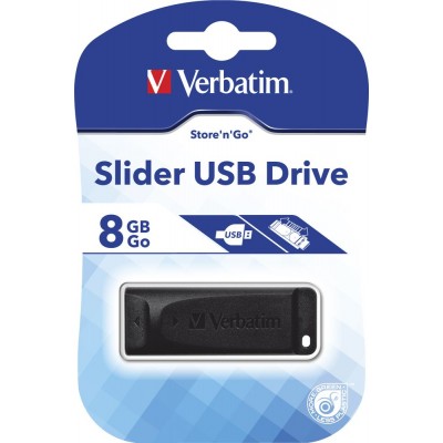 USB Flash Drive  8Gb Verbatim (SLIDER) USB2.0 (98695)