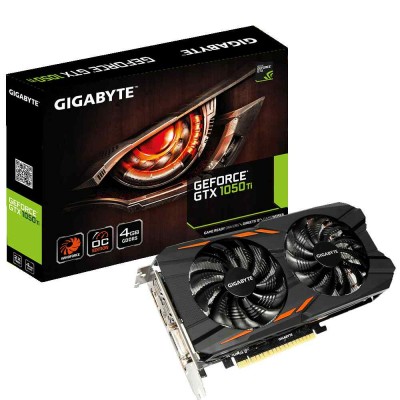Видеокарта Gigabyte GeForce GTX1050Ti OC (GV-N105TWF2OC-4GD) 4Gb GDDR5