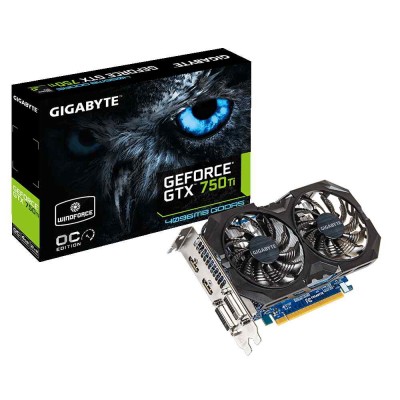 Видеокарта Gigabyte GeForce GTX750 Ti (GV-N75TWF2OC-4GI) 4Gb GDDR5