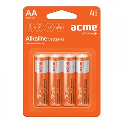 Батарейки ACME AA Alkaline LR6 (4 шт.)