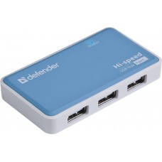 Разветвитель USB HUB Defender QUADRO Power USB, 4порта, адаптер питания