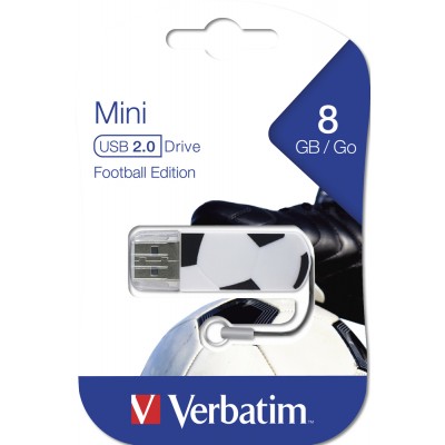 USB Flash Drive  8Gb Verbatim mini FOOTBALL 49880 USB 2.0