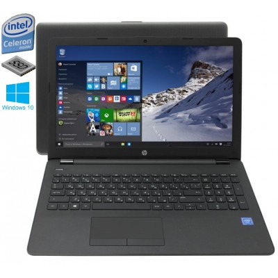Ноутбук HP 15.6" 15-bs007ur - Intel N3060/ 4Gb/ SSD 128Gb/ Intel HD/ Wi-Fi/ Win 10