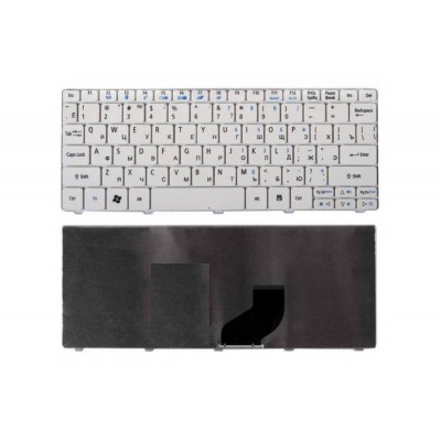 Клавиатура для Acer Aspire One 521, 532, 532h, D255 белая
