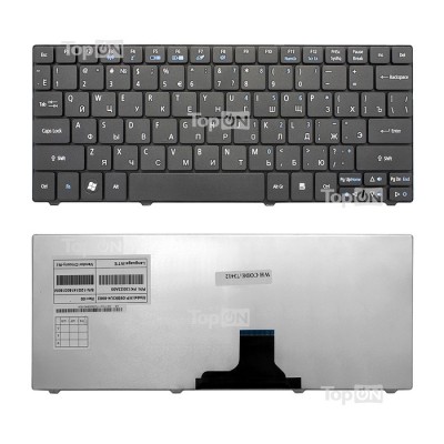 Клавиатура для Acer ONE 751, 752, 753, 1410, 1810T, ZA5, Ferrari One, Aspire 3935, 3936, Gateway EC14, LT31 Series. Чёрная.