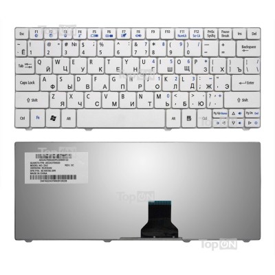 Клавиатура для Acer Aspire 1410, 1810T, 1830 белая