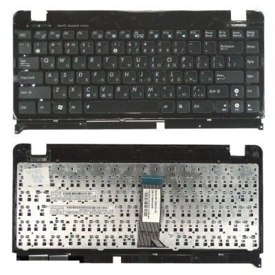 Клавиатура для Asus Eee PC 1215, 1215B, 1215P черная с рамкой
