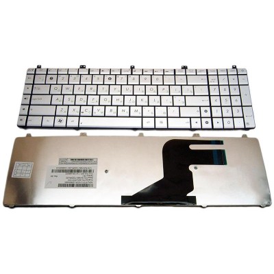 Клавиатура для Asus N55 N55S N75 N75S Series. Серебристая. Русифицированная.