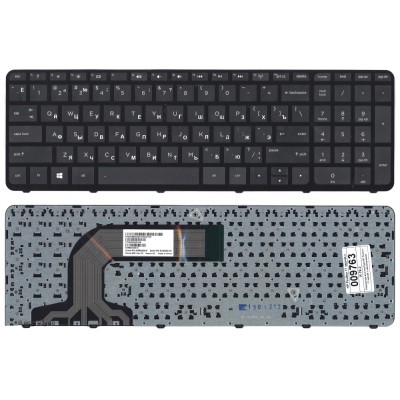 Клавиатура для HP Pavilion 17 17-E черная с черной рамкой