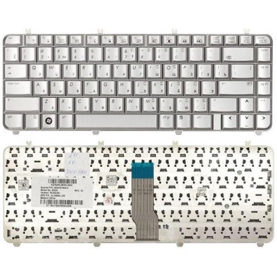 Клавиатура для HP Pavilion dv5-1000, dv5-1100 серебристая