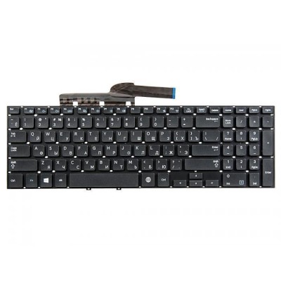 Клавиатура для Samsung NP300E5V, NP350V5C, NP355E5C черная без рамки