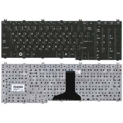 Клавиатура для Toshiba С650, C660, L650 черная глянцевая