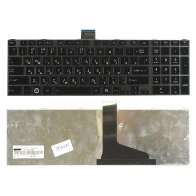 Клавиатура для Toshiba C850, L850, P850 черная c черной рамкой