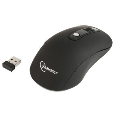 Мышь Gembird MUSW-106, USB, black беспроводная