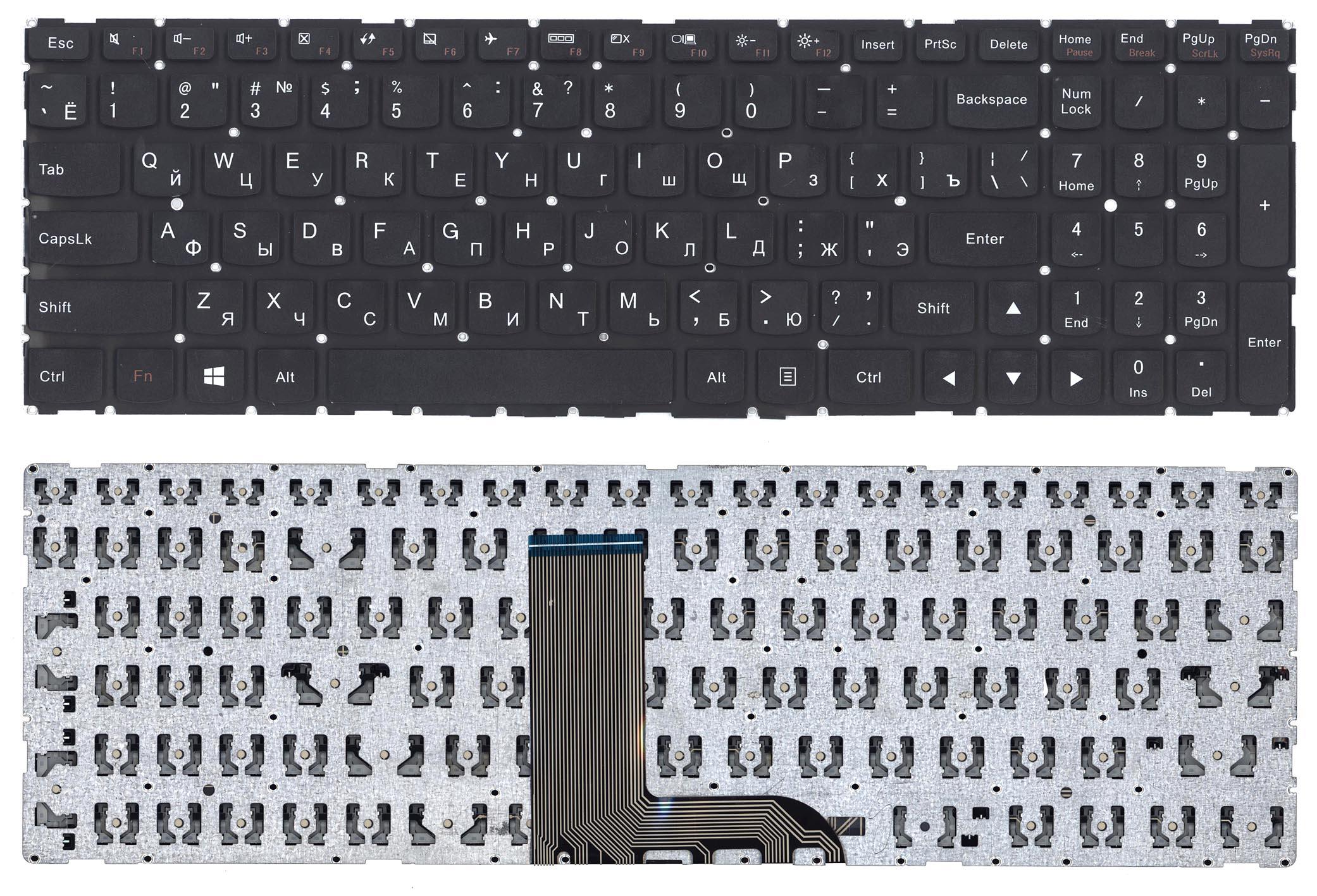 Клавиатура для Lenovo Yoga 500-15 черная