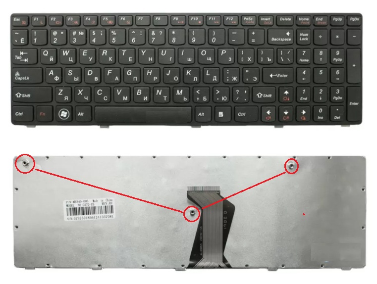 Клавиатура для Lenovo G780