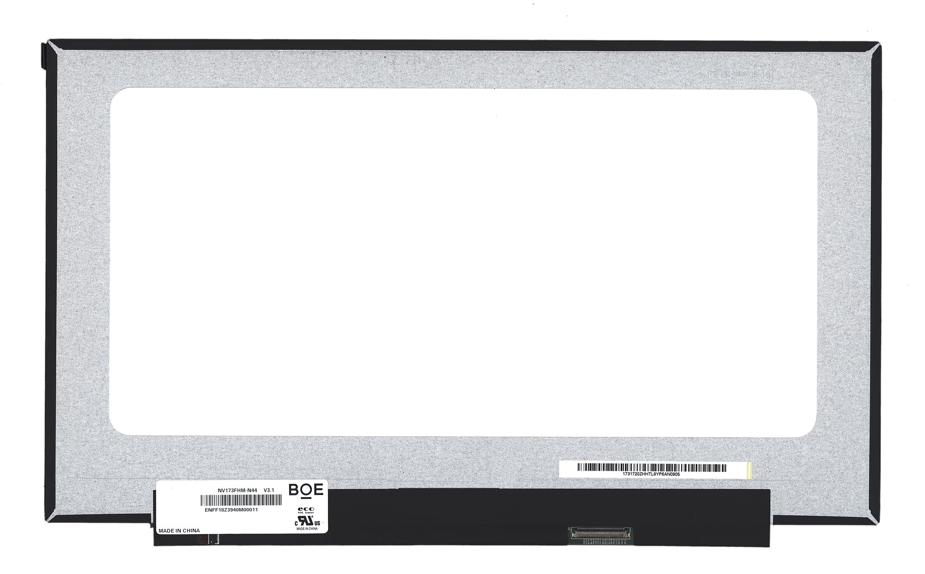 17,3'' матрица 1920х1080/slim/Mate/40 pin/144Hz/NV173FHM-N44