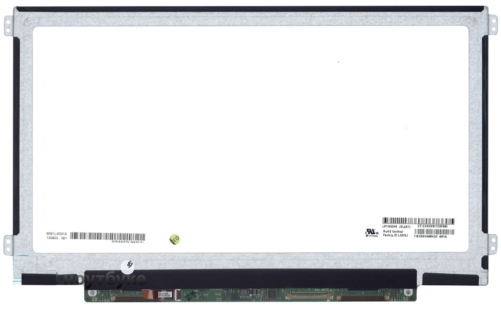 11,6'' матрица 1366x768/ Slim/ Mate/ 40 pin/ B116XW03 V.1