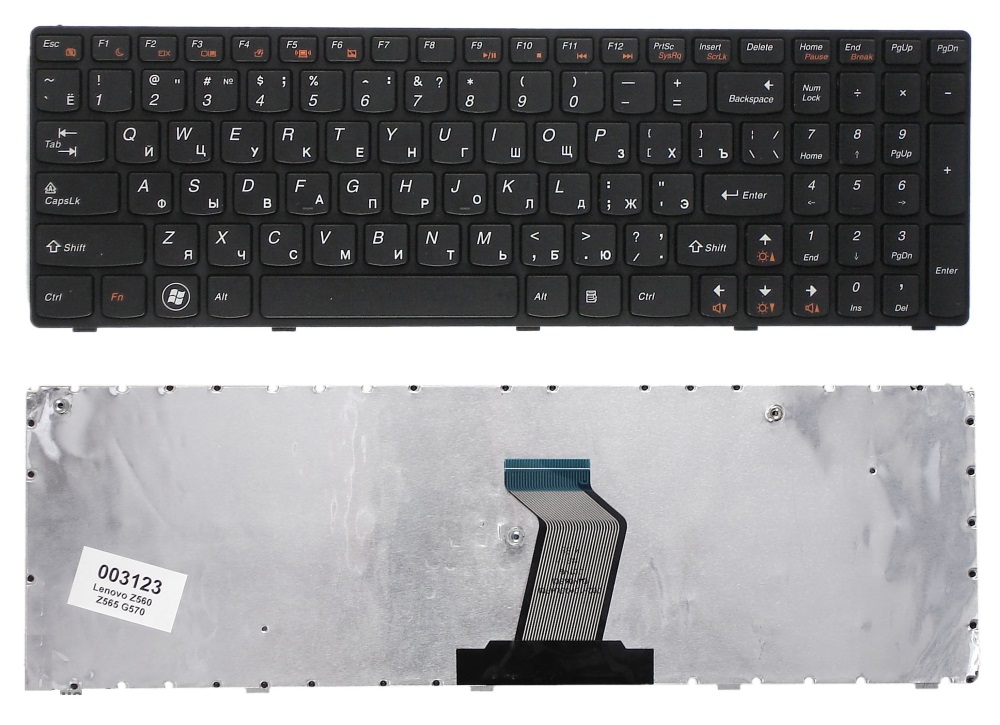 Клавиатура для Lenovo Z560 Z565 G570 G770